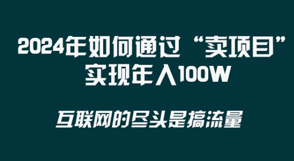 fy2914期-2024年 做项目不如‘卖项目’更快更直接！年入100万