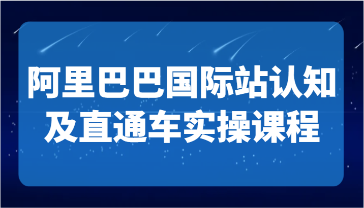 fy2697期-阿里巴巴国际站认知及直通车实操课-国际地产逻辑、国际站运营定位、TOP商家运营思路