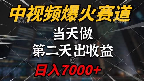 （9773期）中视频计划爆火赛道，当天做，第二天见收益，轻松破百万播放，日入7000+