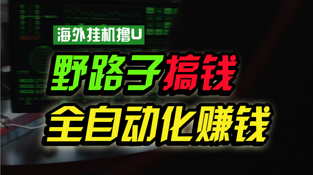 fy3833期-海外挂机撸U新平台，日赚8-15美元，全程无人值守，可批量放大，工作室内部项目！