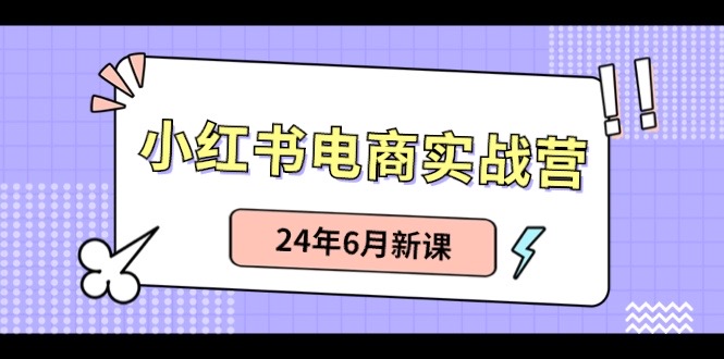 FY4198期-小红书电商实战营：小红书笔记带货和无人直播，24年6月新课